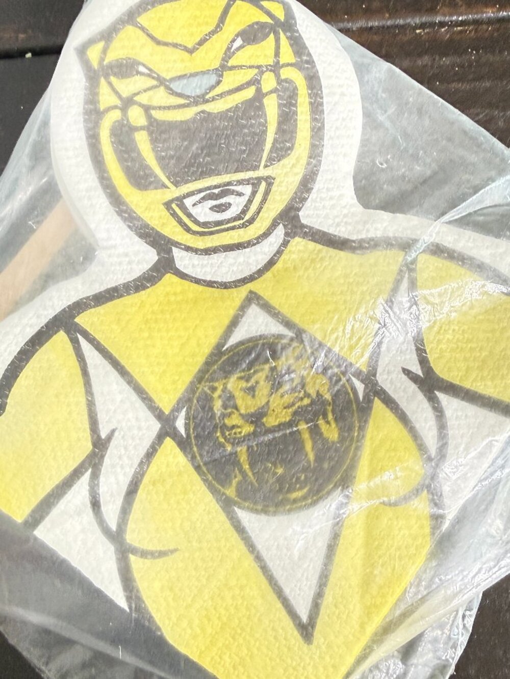 Yellow Power Ranger Vintage Party Express Napkins Pack of 16 Vintage NEW